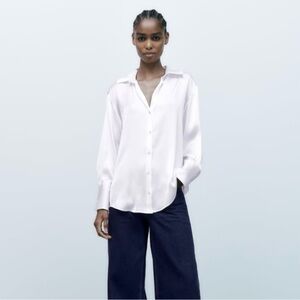 Zara Satin Effect Shirt